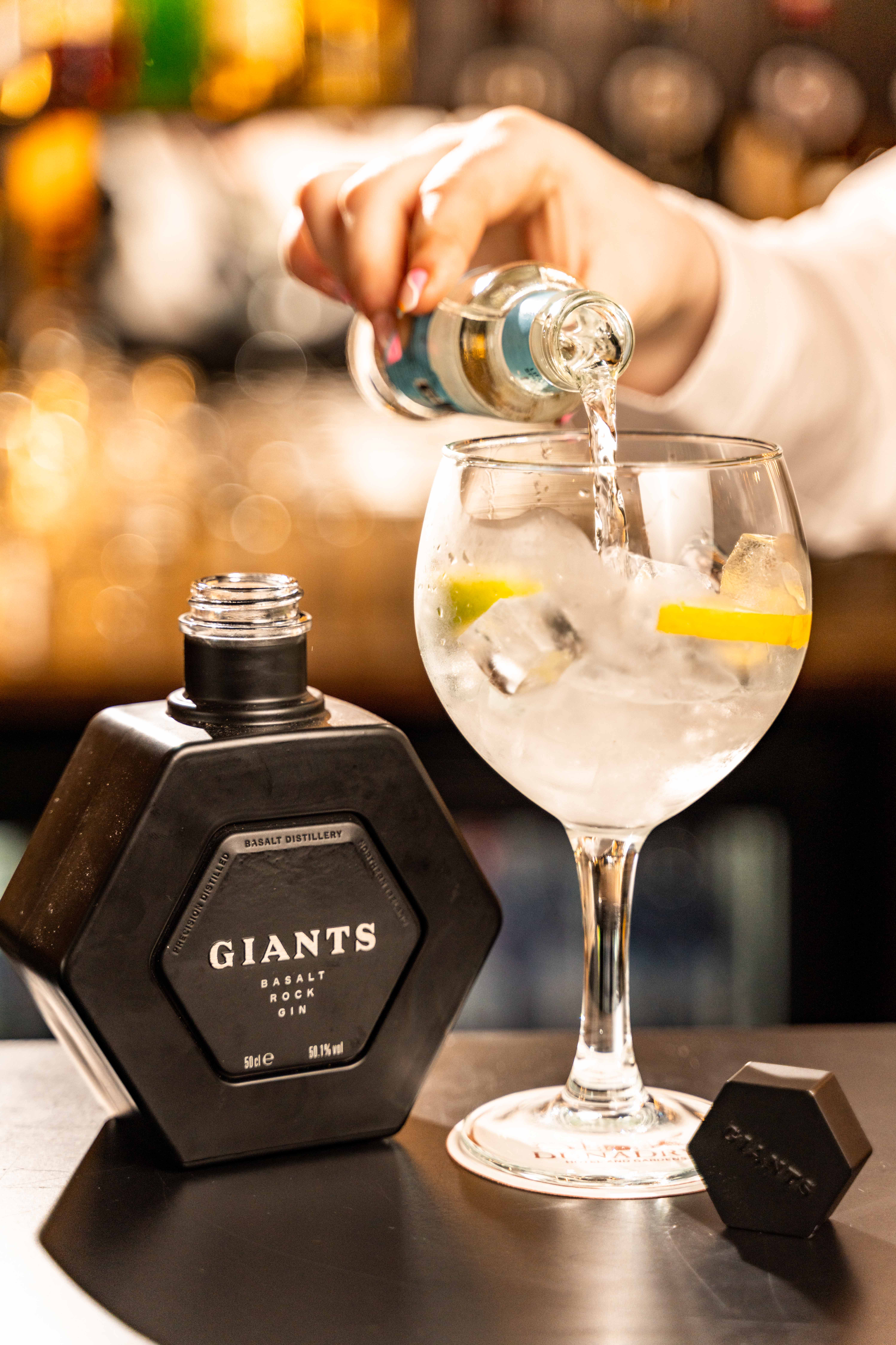 Giant Welcome For Giants Basalt Rock Gin | Dunadry Hotel